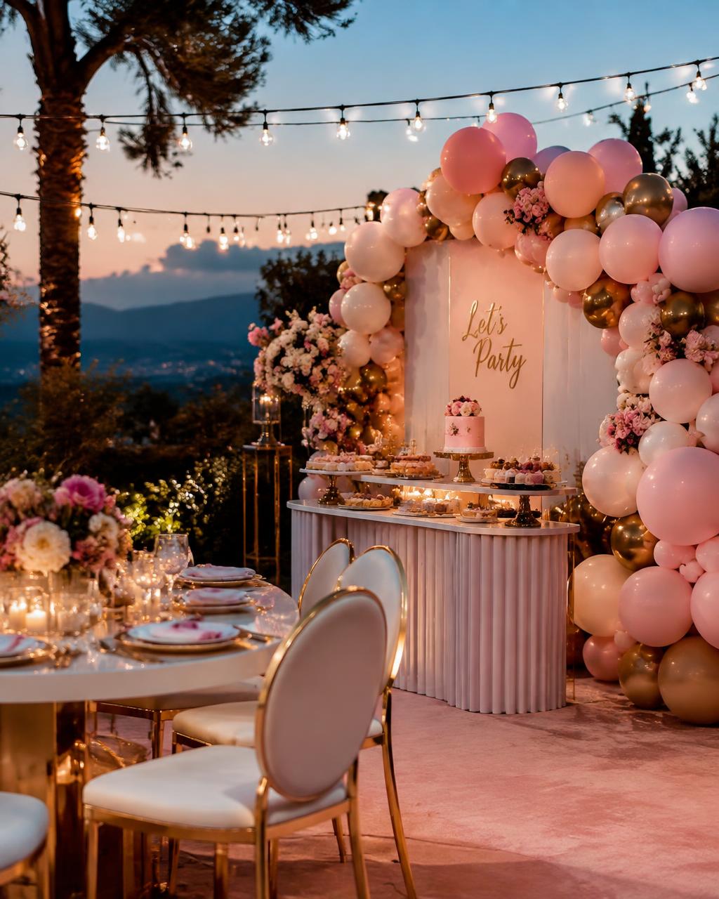 Blush & Gold Sweet Sixteen
